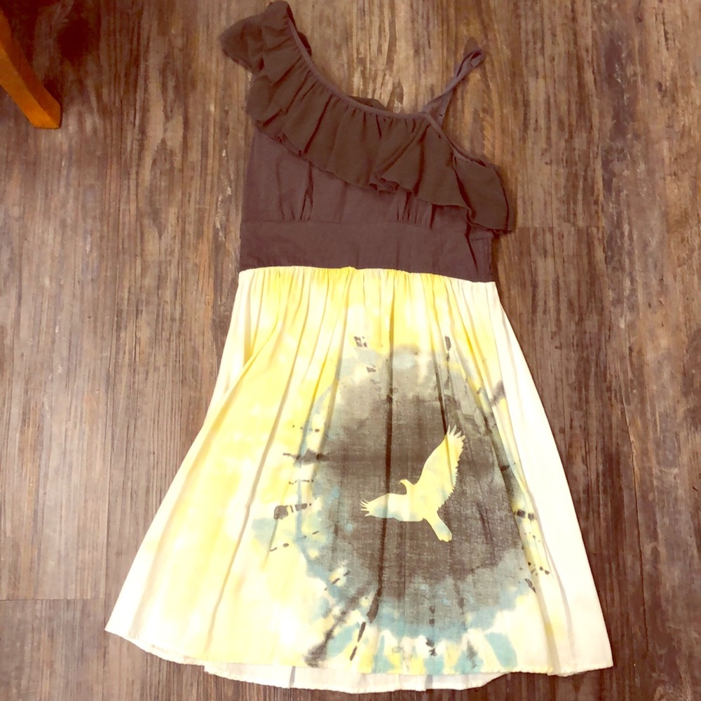 One Shoulder Ruffle Dress